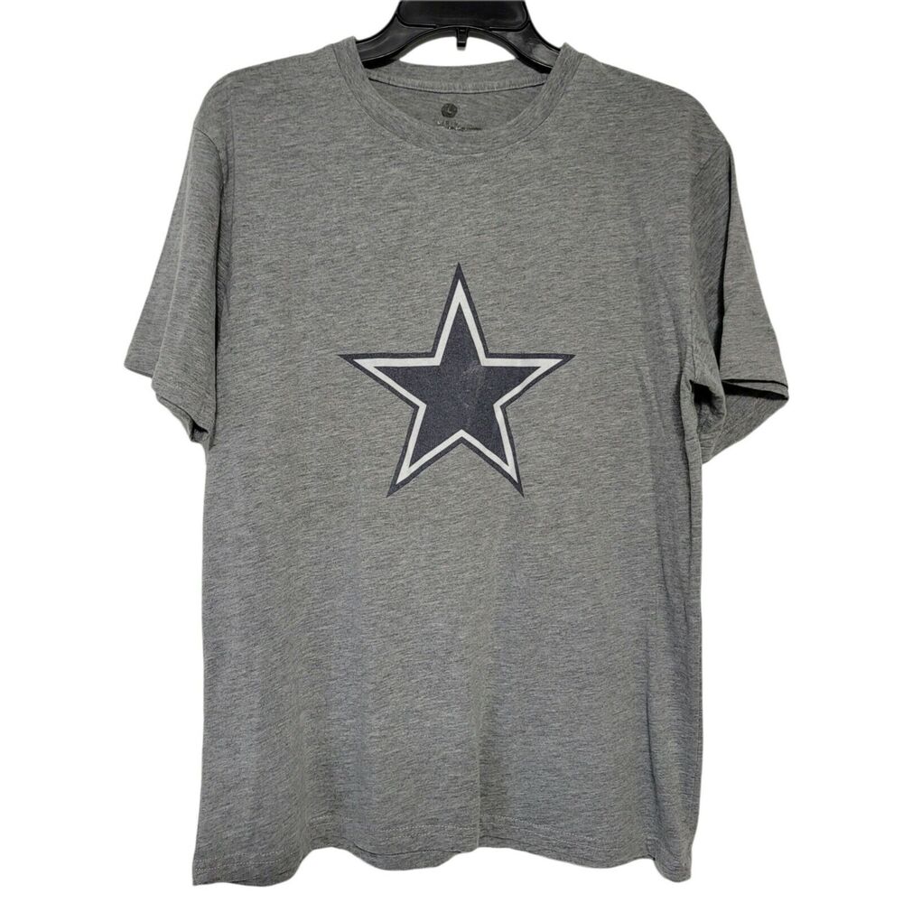 Dallas Cowboys T-Shirt Mens Large Dak Prescott Gray‎ #4